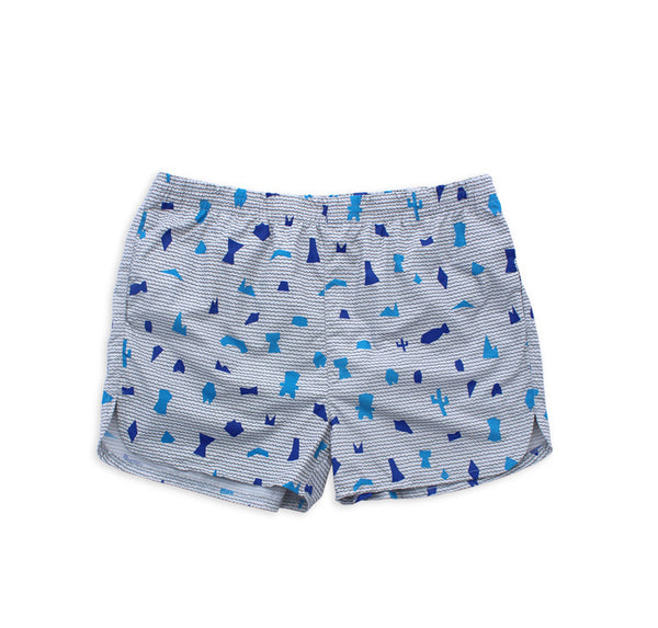 Shapes Swim Trunks (Cool Gray)
