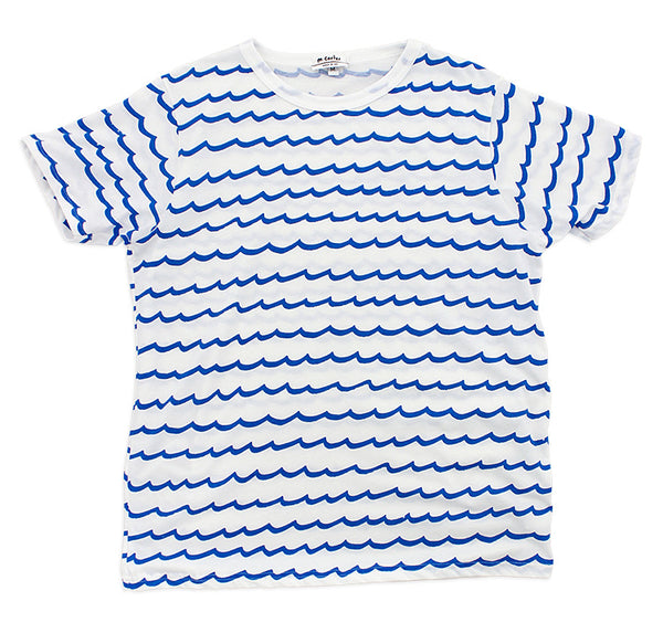 Wave Stripe Tee (White)