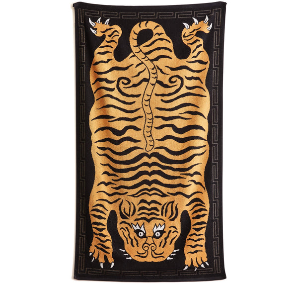 Tiger beach towel