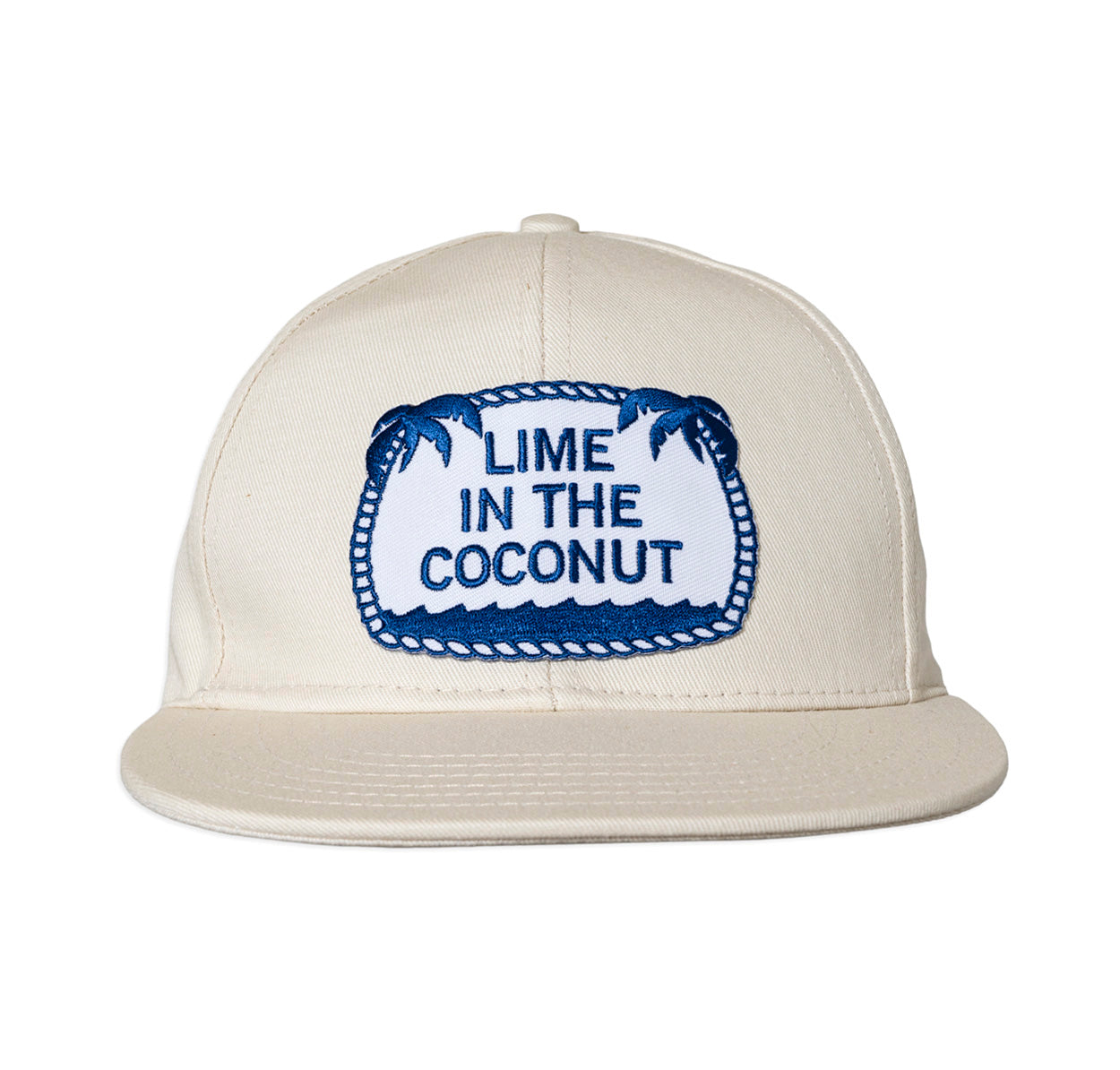 Trucker Palm Tree Ball Hat - Blue Trucker Palm Tree Ball Hat - Blue